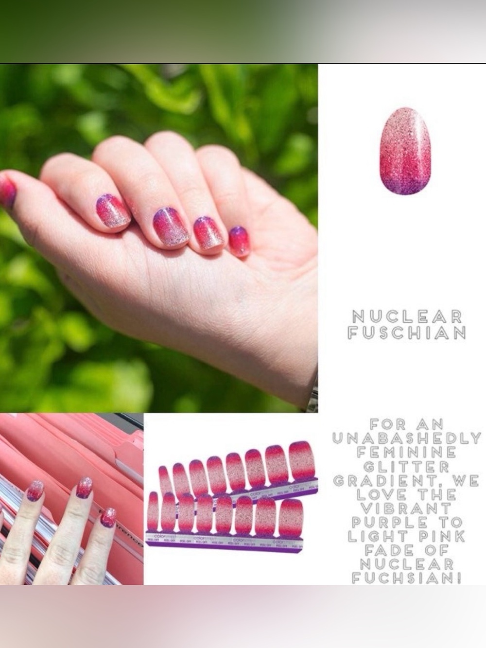 Color Street Nail Strips - Nuclear Fuchsia